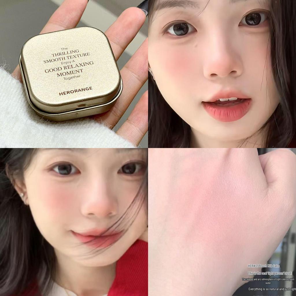 HERORANGE Soft Chewy Korean Blush Cream for Natural Color and Contouring