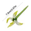 Glass Orchid Flower Decoration Hand-Blown Mini Floral Ornament With Stem Home Office Indoor Colorful Blossom Figurine