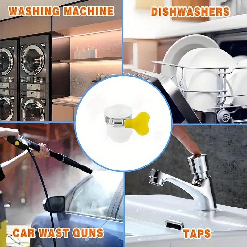 Universal Joint Faucet Garden Adapter 1/2'' Converter with Clamp Kitchen Shower Faucet Bubbler Extenders Water Taps Accessories