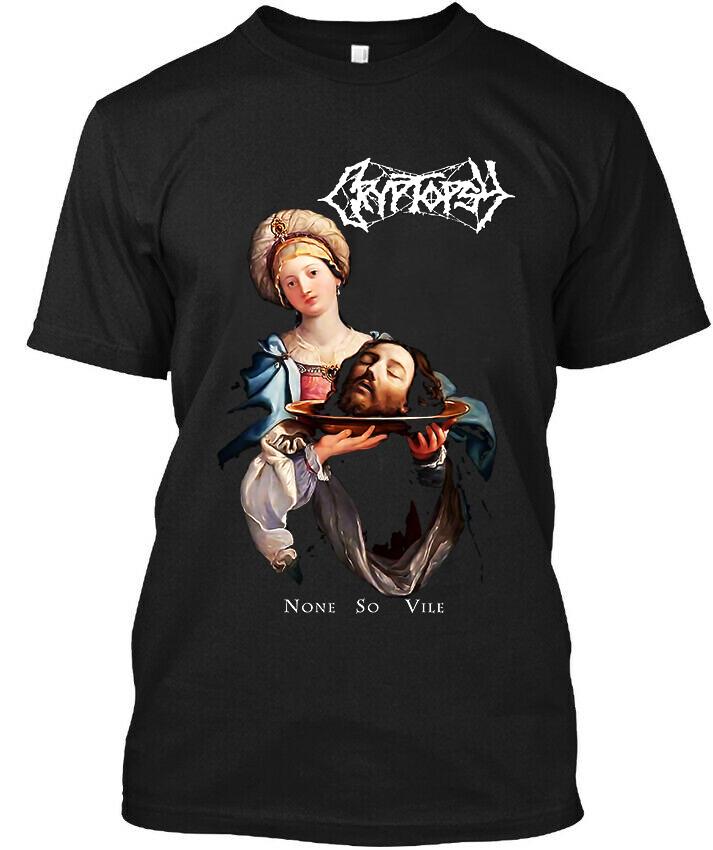 New Popular Cryptopsy None So Vile Canadian Music Graphic Logo T-T-Shirt 2XL
