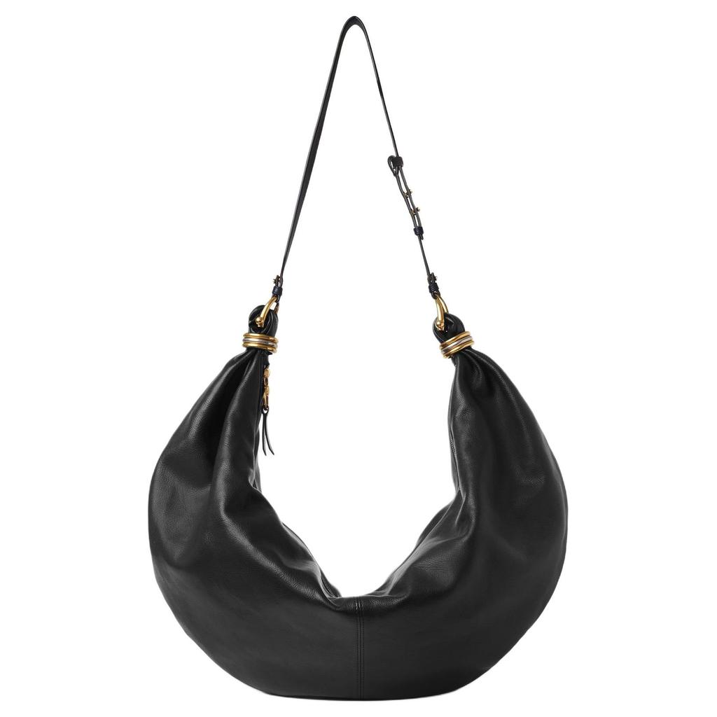 Chloe Bracelet Adjustable Detachable Shoulder Strap Zipper Closure Pebbled Leather With Shiny Pebbled Calfskin Shoulder Bag Large CHC24-AS610N72-001