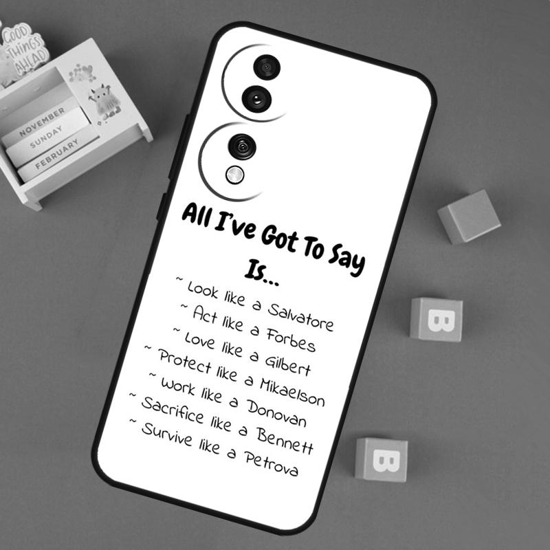 Damon and Stefan Vampire Diaries Case For Honor X9d X9a X9b X9c X8b X8c Win RT 200 400 Pro 70 90 Magic 7 Lite 5 6 8 Pro Cover