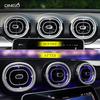 ONGOXD Metal Kristal Elmas Direksiyon Simidi Amblemi Havalandırma Halkası Dekoratif Kapak W206 GLC İç Mekan Özel Parçalar Havalandırma Dış 5 & Mercedes-Benz