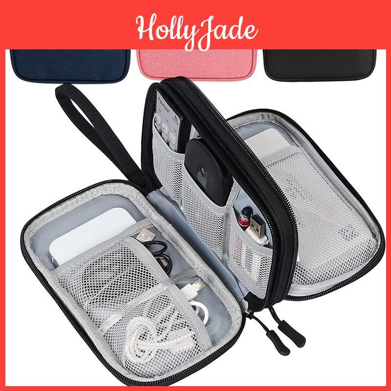 Cable Bag Travel Organizer New Storage Organizers Pouch Carry Case Portable Waterproof Double Layers Storage Bags For Cable Cord