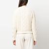 Polo Ralph Lauren SS23 Maglione Girocollo a Coste Monocolore Donna Maglione Bianco Sporco 211891675-001