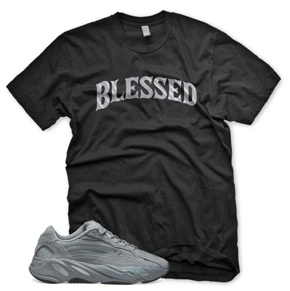 New Black BW BLESSED T Shirt for YZ 700 Hospital Blue 3XL