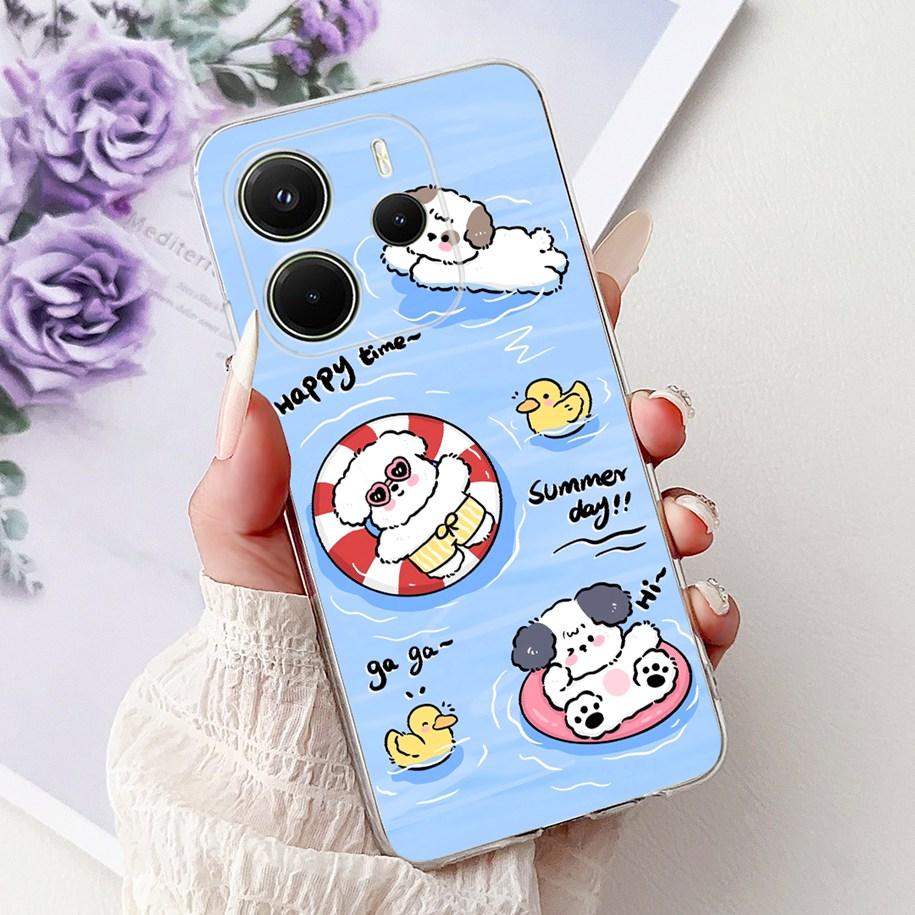 Silicone Case For Xiaomi Redmi Note 14 4G EU 2025 Cover Cool Lion Leopard Dragon Animals Soft Slim Coque For Note14 4G EU Fundas