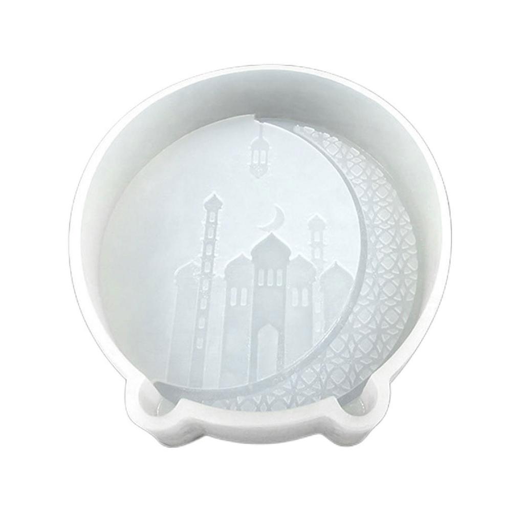 Moon Castle Pattern Silicone Mold Fondant Chocolate Mold Scented Candle Mold Table Ornament Epoxy Resin Mold Nonstick