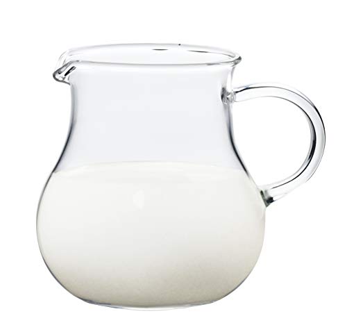 Toyo Sasaki Glass Syrup Pitcher with Handle, 80ml, Set of 6, Glass Creamer/Milk Pitcher, TS44029