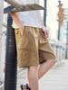 Herren Sommer Gewaschene Baumwolle Lässige Arbeitskleidung Shorts - Locker, Atmungsaktiv Capris