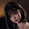 Cabeza de Figura de Silicona con Cabello Enraizado y para Tienda de Maquillaje y Accesorio de Tienda con M16 Solamente, Tamaño Real, Boquilla, Práctica, Suministros, Exhibición, Tachuela,