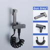 Brass Bidet Faucet Gold/Gun Grey Handheld Toilet Bidet Sprayer Hygienic Set Shower Toilet Single Cold Water Tap Self Cleaning