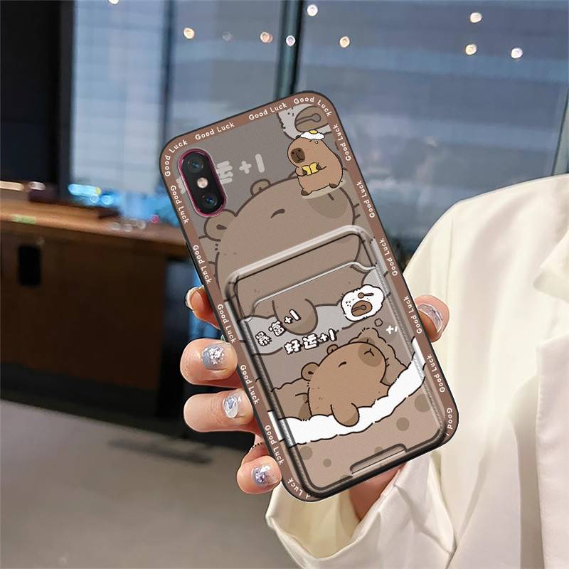 Waterproof Anti-dust Phone Case For Xiaomi Mi 8 Pro TPU Card Sleeve Durable Cute Dirt-resistant Shockproof Graffiti