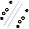 2 Peças de Eixo Cerâmico, Kit de Reparo para Bomba Impelidora de Hidromassagem Intex Pure Spa, Corrige Falha E90, com 4 Tampas de Borracha, Resistente ao Cloro, Resistente à Corrosão