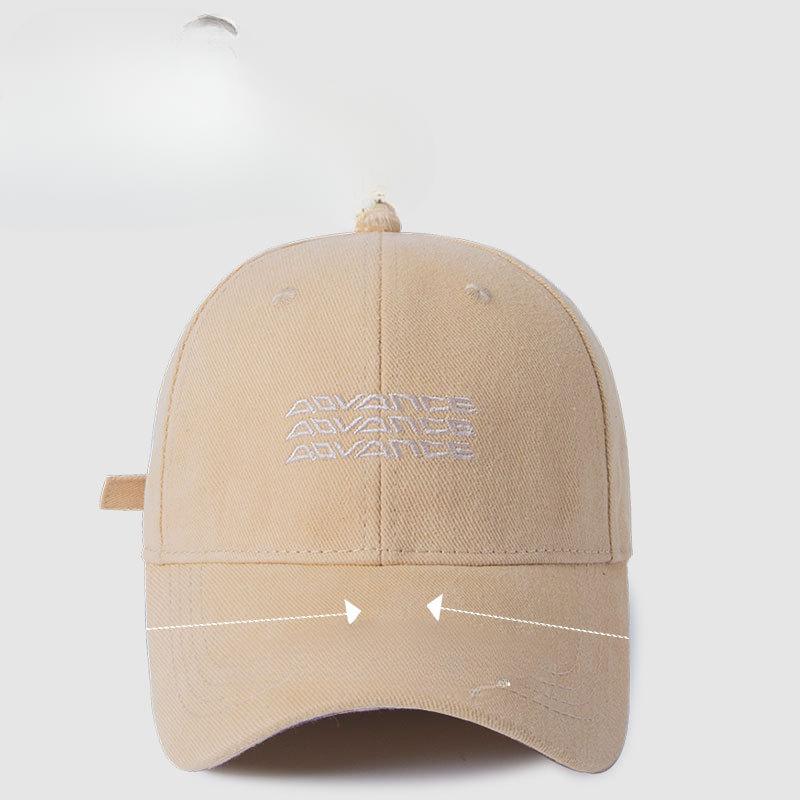 Spring and Summer Korean Version Is Versatile  Embroidered Soft Top Baseball Cap  Big Head Circumference  Small Duckling Hat Trendy