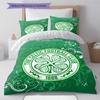 Ensemble de couette Celtic Football Club Housse de couette Taie d'oreiller Décoration de maison Cadeau d'anniversaire (1 housse de couette + 2 taies d'oreiller, sans garniture.)