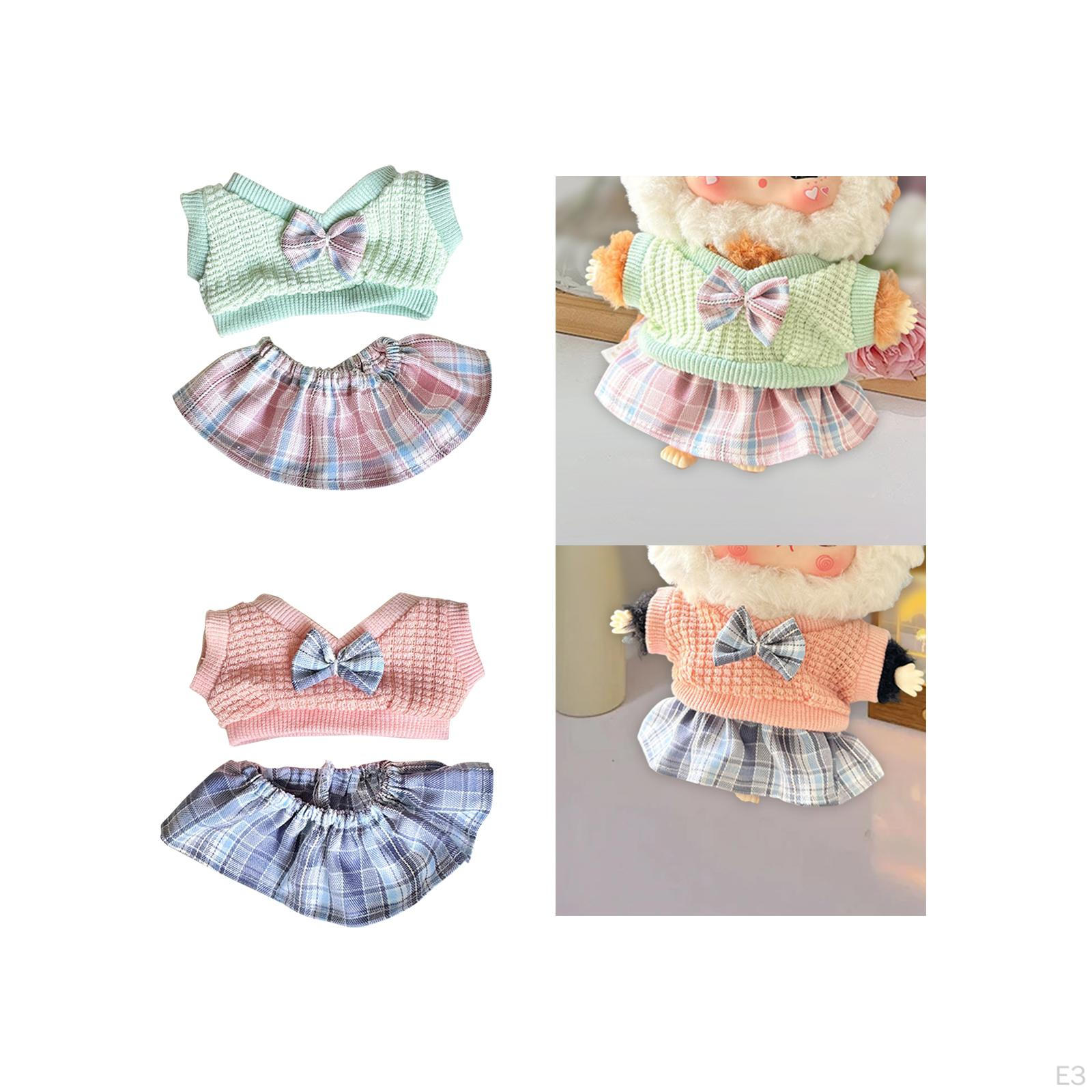 20 см плюшевая кукольная одежда платье свитер верх съемный коллекционные энтузиасты — фото 5