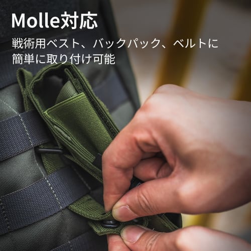 TACTICAL GEEK EXT8 EDC Belt Organizer with Molle Multi-Tool Sheath, Nylon Flashlight Holster, EDC Pocket Organizer, and Small Tool Organizer Pouch for