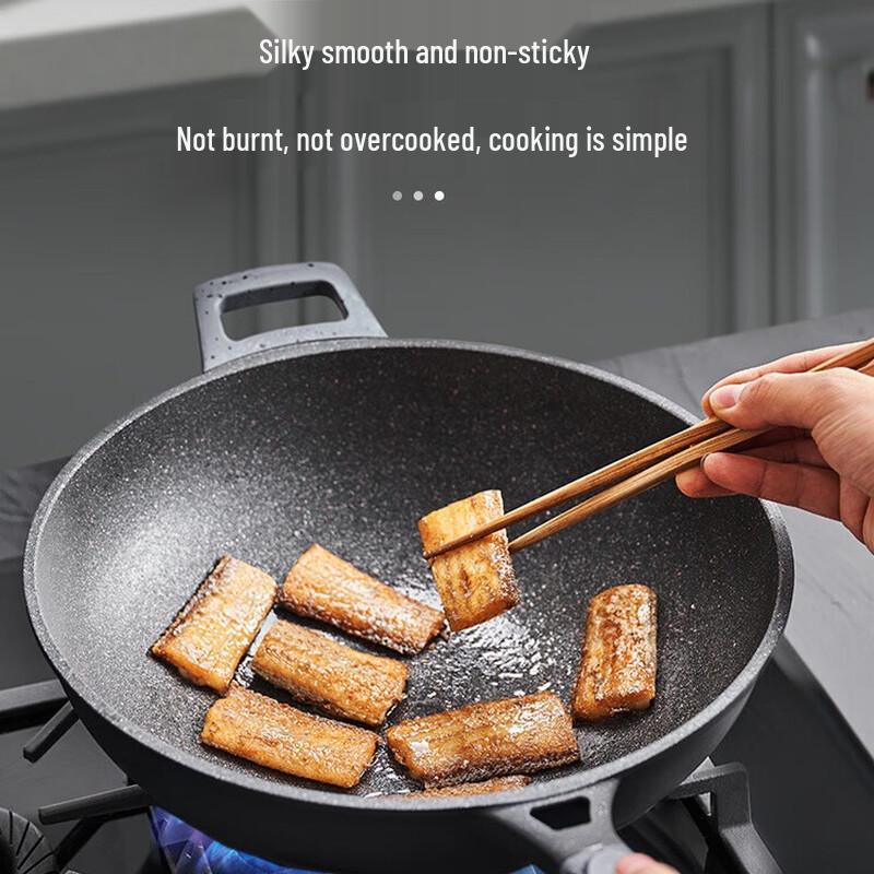Aishida 32cm Titanium Non-Stick Wok