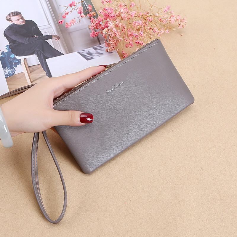 Newest Zipper Ladies Long Wallet Coin Purse Wallet Pu Fashion Clutch Bag Large Capacity Ladies Wallet