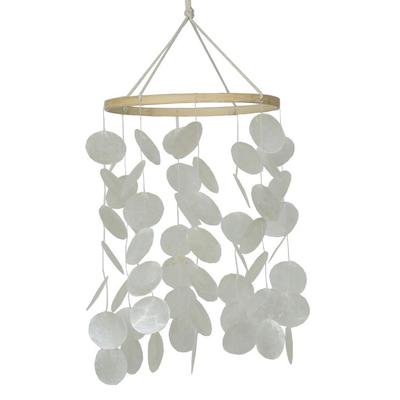 1 Piece of Round Solid Color Bedroom Balcony Room Wall Decoration Shell Wind Chimes Outdoor Garden Decoration Dream Catcher