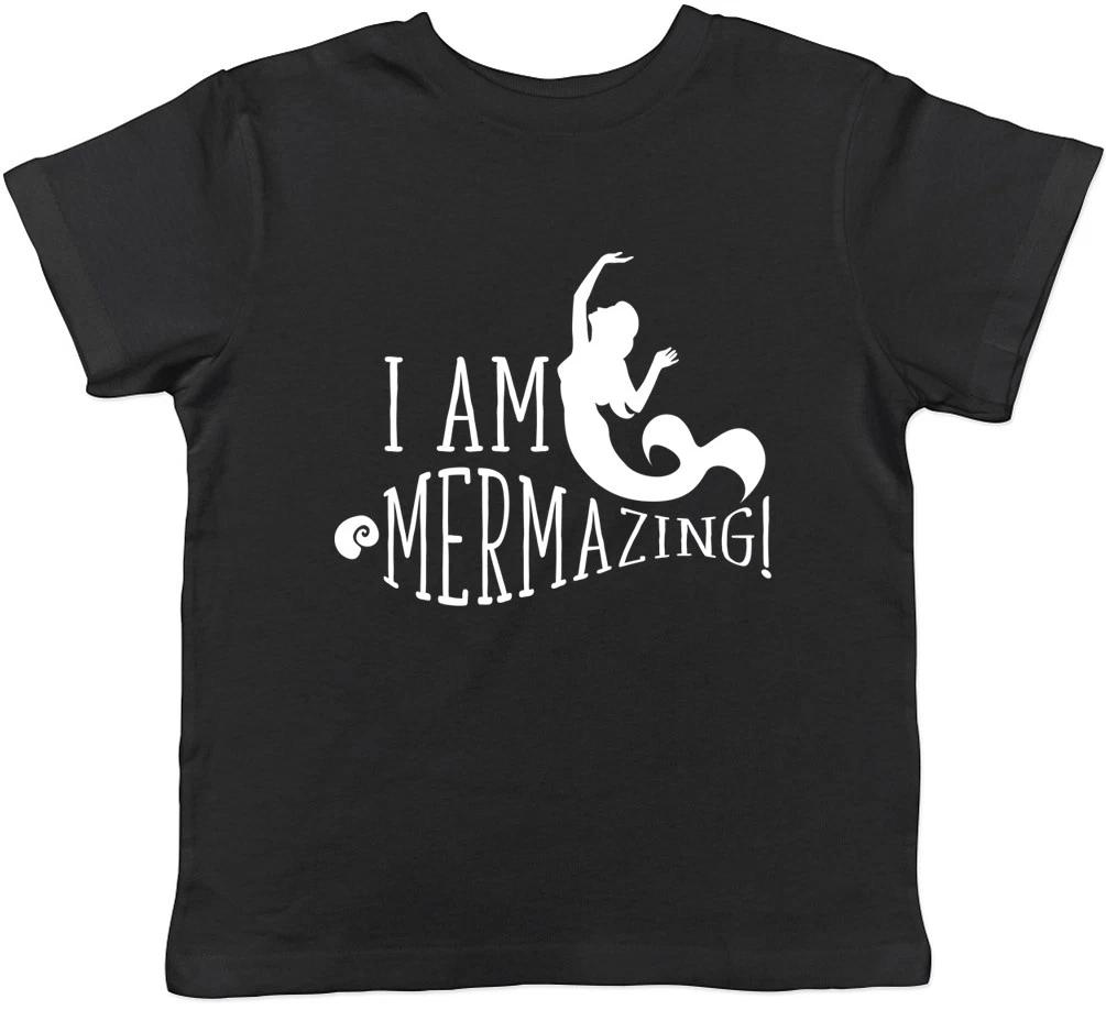 I am Mermazing Girls Mermaid Kids Childrens T-Shirt 100