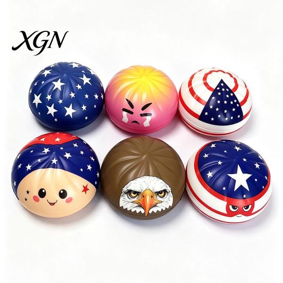 Stress Relief Toy Steamed Bun Squeeze Soft TPR Fidget Portable Fun Vent for Kids And Adults Office Desk Reliever Ball