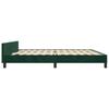 Bed Frame without Mattress Dark Green 200x200 cm Velvet