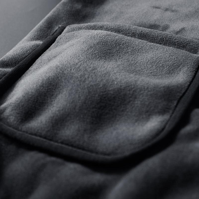 Velvet Thickened Photography Warm Vest for Men In Autumn and Winter, Middle-aged and Young Collarless Sleeveless Lamb Velvet Vest Jacket
