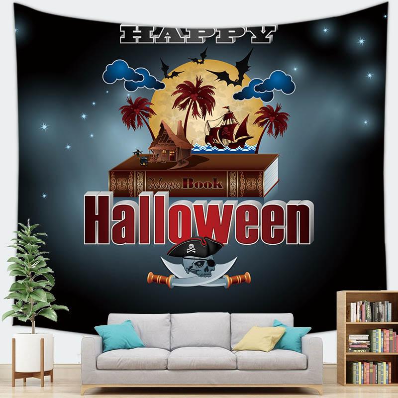 Домашний декор Счастливый Хэллоуин Гобелен Настенный декоративный гобелен с изображением — фото 7