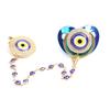 Popular Evil Eye Pacifier Set with Anti-Drop Chain for Babies