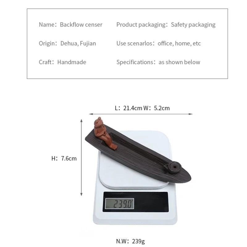 1Piece Handmade Purple Clay Incense Burner with Creative Frog Design for Home Decor and Tea Room Ornament (Without Incense)