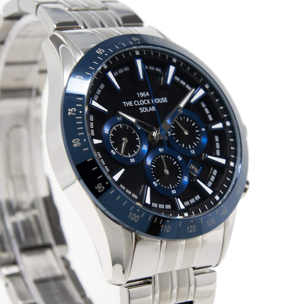 The Clock House Uhr Business Casual Solar Chronograph Marineblau x Schwarz Herren MBC1003-BK6A