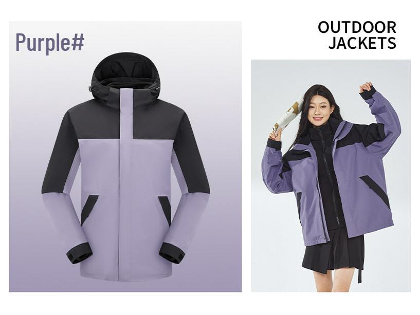 Men's & Women's 3-in-1 Waterproof Windproof Insulated Jacket Set
