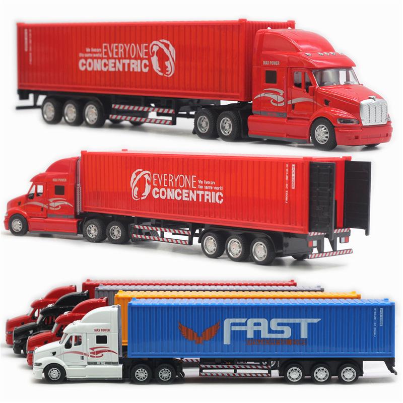 1/48 Big Size Container Truck Removable Windup Toy Children Gift
