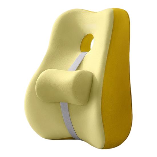 Lumbar Support Cushion Memory Foam Back Support Chair Lumbar Cushion with Adjustable Slider for Office Chair Computer Desk Chair Long Sitting Hours