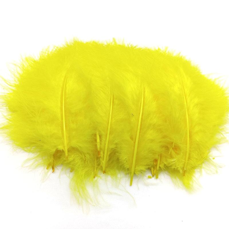 20Pcs Turkey Marabou Feathers Plumes DIY Creative Leisure Decoration Wedding Carnival Handicrafts Accessories Fly Tying Material