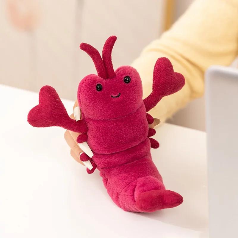 18cm Niedlicher Kawaii Flusskrebs Anhänger Requisite Stofftier Roter Hummer Schlüsselanhänger Stoff-Schlüsselanhänger Tasche Anhänger Plüschtier Schlüsselanhänger