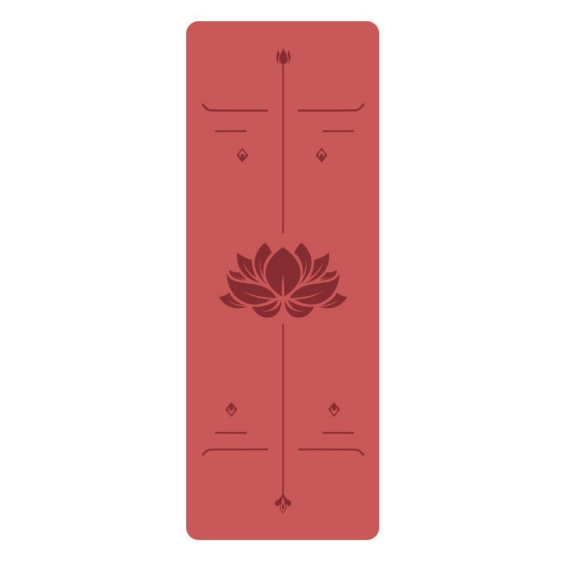 5Mm Natural Rubber PU Yoga Mat Thickened Non-slip Professional Position Line Yoga Mat