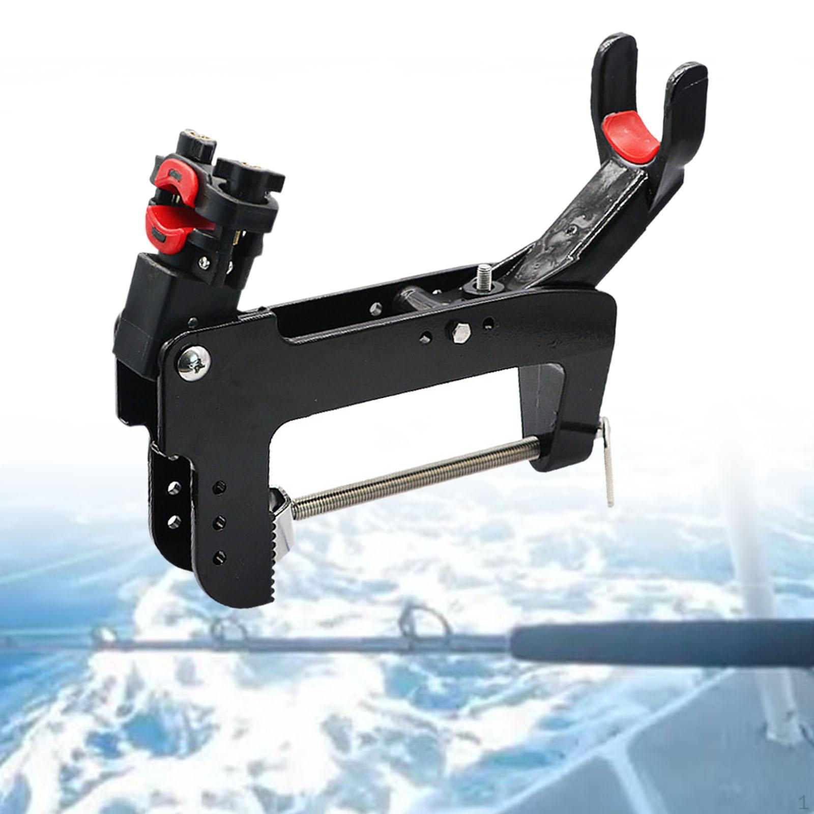 

Держатель для удочки для лодки, поворотный на градус, регулируемый чёрный