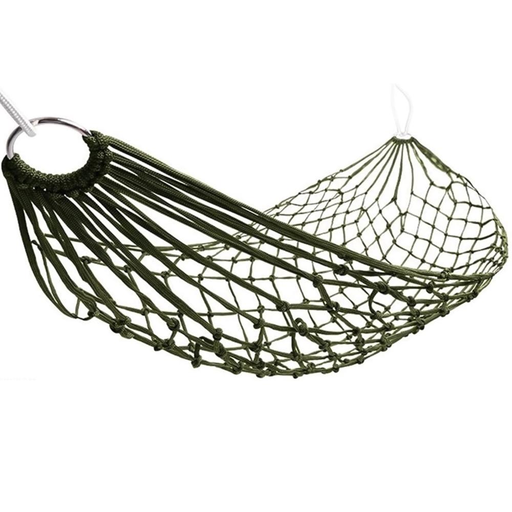230x80cm Single Nylon Net Hammock Swing Hanging Sleeping Bed Chair Lightweight Premium Quality Hammock for Travel Camping