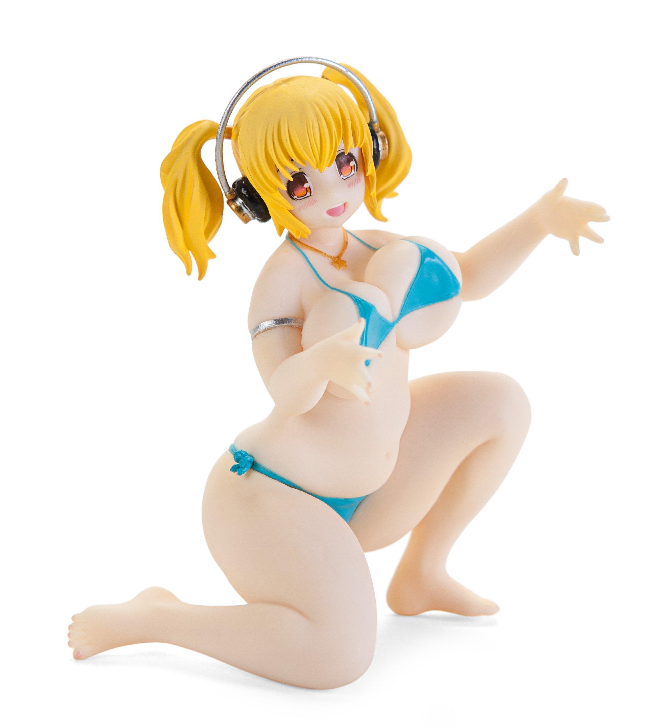 Super Pochaco Nakayoshi Hold Figure Blue Swimsuit Pochaco s (Prize Item)
