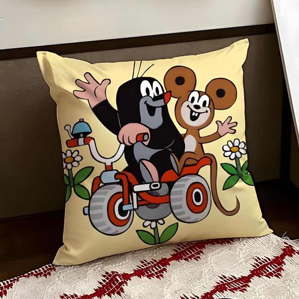 TThe Little MoleS Cushion Cover Reversible Soft Durable Pillow Cover Home  Car MultiScene Use for Daily Comfort