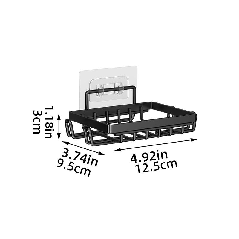 Wall-Mounted Wrought Iron Bathroom Storage Rack Set