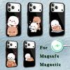 Cute BuBu DuDu Phone Case  For iPhone 17,16,15,14,13,12,11,Pro,Max,Plus,Mini,SE4,E Magnetic Magsafe Wireless Charging