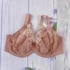 European and American Large Cup Fat Girl Ultra-thin Underwire Underwear Small Back Buckle Comfortable Bra