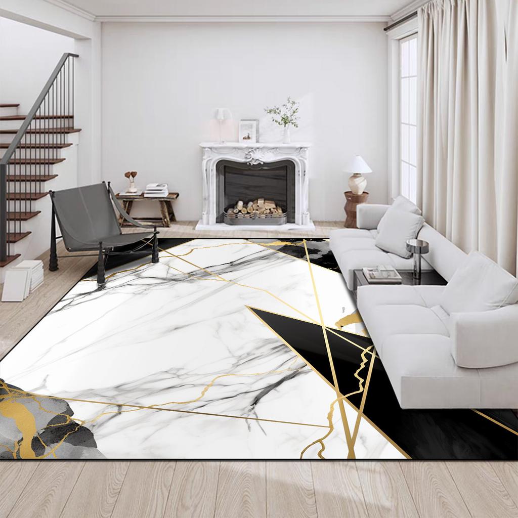 Luxury Modern Style Carpet for Living Room Big Size Coffee Tables Mat Home Decor Washable Rugs Non-slip Entrance Door Mats