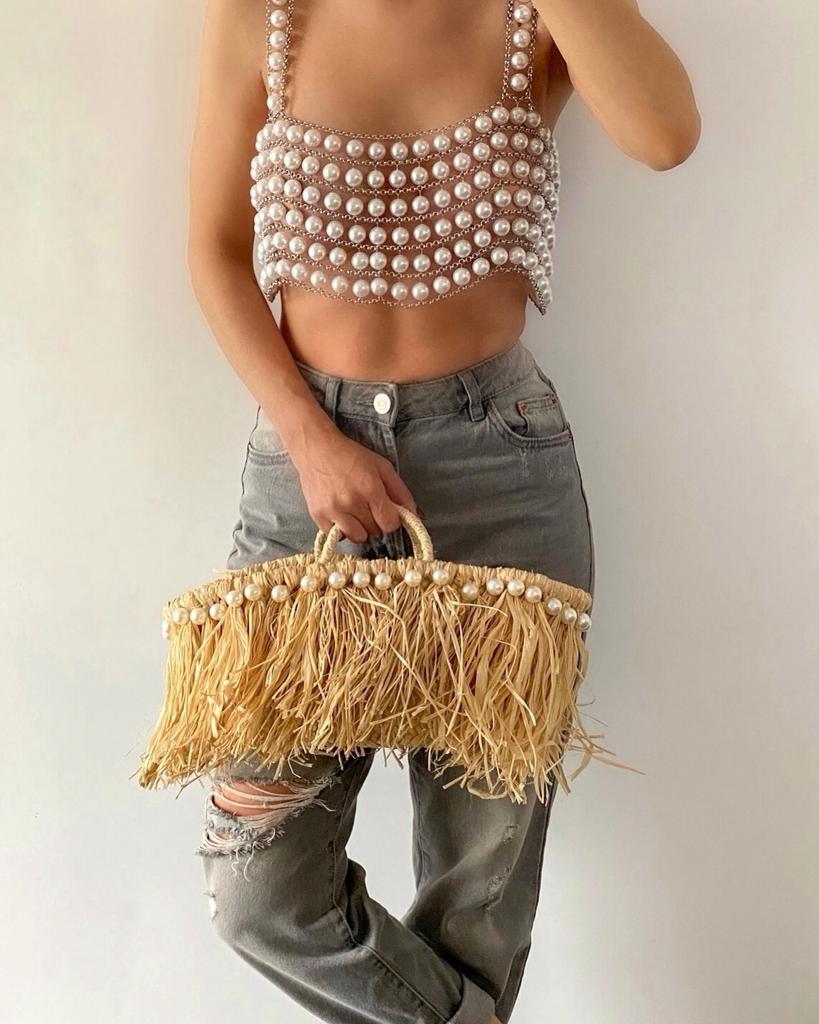 L6601Y Women's Handmade Luxury Top Small Vest Chain Body Jewelry European American Style Real Shot Alloy Material Chest Chain