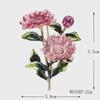 Lanhao Korean Fashion Cartoon Enamel Flower Brooch for Women's Clothing Accessories