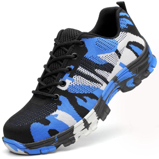Indestructible Men Shoes Anti -Puncture Safety Shoes Work Sneakers Male Hiking Shoes Anti -Smash Steel Toe Shoes Security Footwear